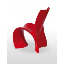 Silla monoblock diseño polipropileno Rojo MONTANA