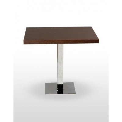 Mesa pie acero cromado PICASSO-CROMO 40X40