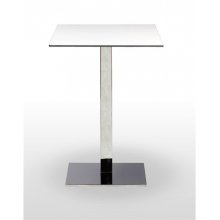 Mesa alta pie acero cromado PICASSO-H CROMO 60X40