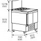 Mesa Refrigerada para preparación de ensaladas y pizzas Compacta MPGE-100 HC EDENOX