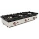 Cocina a gas de 3 fuegos de 6 + 6 + 6 Kw con medidas 1210x457x240h mm120CG(OUTLET)