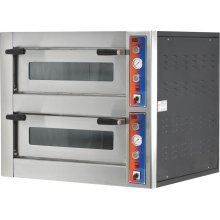 Horno Pizza Eléctrico capacidad 4 + 4 pizzas diámetro 30 cm EMP5+5