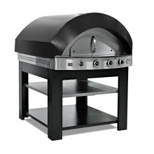 Horno de Pizza a Gas con Base de Piedra 750x800 mm PLFPLSD4 Línea Estambul